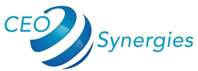 A blue and white logo of syngene
